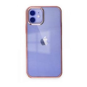 Alan Şanslı iPhone 12 Element Silikon Pembe Cep Telefonu Kılıfı