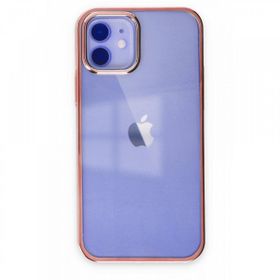Alan Şanslı iPhone 12 Element Silikon Pembe Cep Telefonu Kılıfı