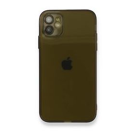 Alan Şanslı iPhone 12 FLY Lens Silikon Siyah Cep Telefonu Kılıfı