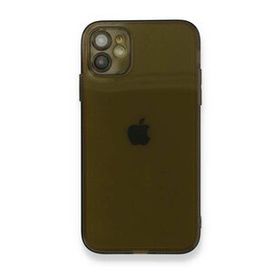 Alan Şanslı iPhone 12 FLY Lens Silikon Siyah Cep Telefonu Kılıfı