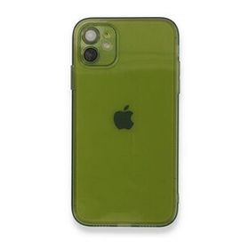 Alan Şanslı iPhone 12 FLY Lens Silikon Yeşil Cep Telefonu Kılıfı