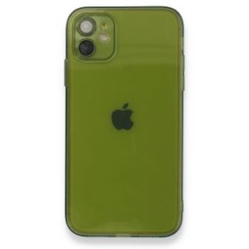 Alan Şanslı iPhone 12 FLY Lens Silikon Yeşil Cep Telefonu Kılıfı