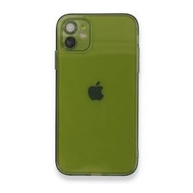 Alan Şanslı iPhone 12 FLY Lens Silikon Yeşil Cep Telefonu Kılıfı