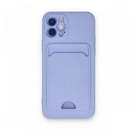 Alan Şanslı iPhone 12 Kelvin Kartvizitli Silikon Lila Cep Telefonu Kılıfı
