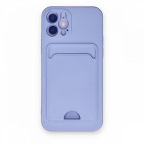Alan Şanslı iPhone 12 Kelvin Kartvizitli Silikon Lila Cep Telefonu Kılıfı
