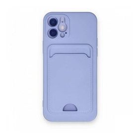 Alan Şanslı iPhone 12 Kelvin Kartvizitli Silikon Lila Cep Telefonu Kılıfı