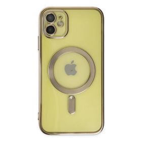 Alan Şanslı iPhone 12 Kross Magneticsafe Kapak Gold Cep Telefonu Kılıfı