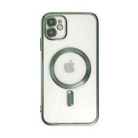 Alan Şanslı iPhone 12 Kross Magneticsafe Kapak Koyu Yeşil Cep Telefonu Kılıfı
