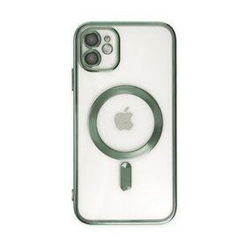 Alan Şanslı iPhone 12 Kross Magneticsafe Kapak Koyu Yeşil Cep Telefonu Kılıfı