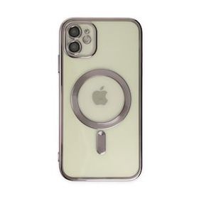 Alan Şanslı iPhone 12 Kross Magneticsafe Kapak Mor Cep Telefonu Kılıfı