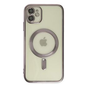 Alan Şanslı iPhone 12 Kross Magneticsafe Kapak Mor Cep Telefonu Kılıfı