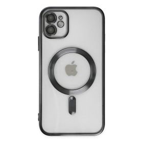 Alan Şanslı iPhone 12 Kross Magneticsafe Kapak Siyah Cep Telefonu Kılıfı