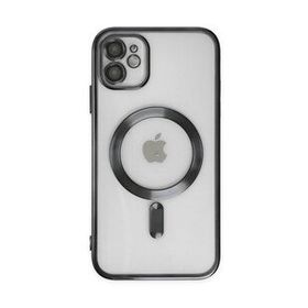 Alan Şanslı iPhone 12 Kross Magneticsafe Kapak Siyah Cep Telefonu Kılıfı