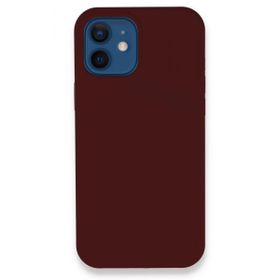 Alan Şanslı iPhone 12 Lansman Legant Silikon Bordo Cep Telefonu Kılıfı