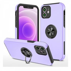 Alan Şanslı Iphone 12 Mini Elit Yüzüklü Kapak Mor Kılıf