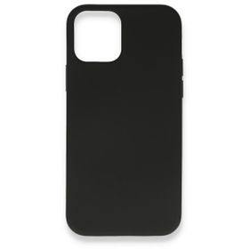 Alan Şanslı iPhone 12 Mini Siyah Nano İçi Kadife Silikon Kapak