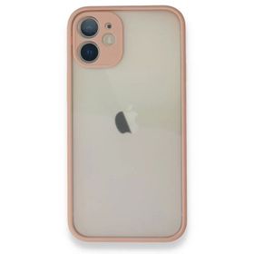 Alan Şanslı iPhone 12 Pembe Montreal Silikon Kapak Kılıf
