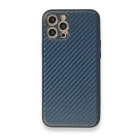 Alan Şanslı iPhone 12 Pro Mavi Coco Karbon Silikon Kapak