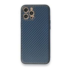 Alan Şanslı iPhone 12 Pro Mavi Coco Karbon Silikon Kapak