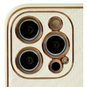 Alan Şanslı iPhone 12 Pro Max Coco Karbon Silikon Beyaz Kılıf