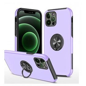 Alan Şanslı iPhone 12 Pro Mor Elit Yüzüklü Kapak