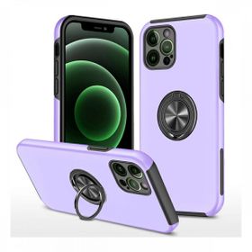 Alan Şanslı iPhone 12 Pro Mor Elit Yüzüklü Kapak