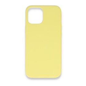Alan Şanslı Iphone 12 Sarı Mini Nano İçi Kadife Silikon Kılıf