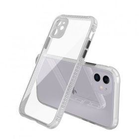 Alan Şanslı iPhone 12 Şeffaf Miami Şeffaf Silikon Kılıf