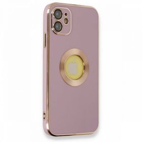 Alan Şanslı iPhone 12 Store Mor Silikon Kılıf