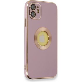 Alan Şanslı iPhone 12 Store Mor Silikon Kılıf