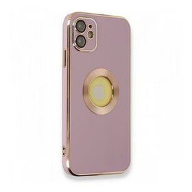 Alan Şanslı iPhone 12 Store Mor Silikon Kılıf