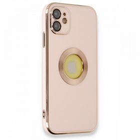 Alan Şanslı iPhone 12 Store Pembe Silikon Kılıf