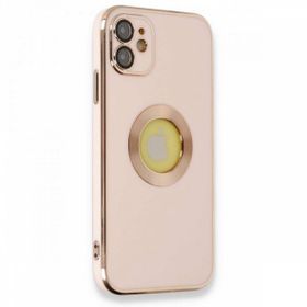Alan Şanslı iPhone 12 Store Pembe Silikon Kılıf