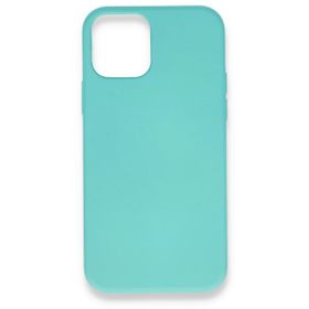 Alan Şanslı Iphone 12 Turkuaz Mini Nano İçi Kadife Silikon Kılıf