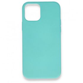 Alan Şanslı Iphone 12 Turkuaz Mini Nano İçi Kadife Silikon Kılıf