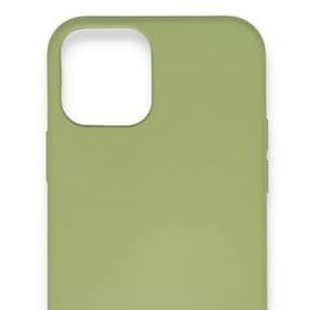 Alan Şanslı Iphone 12 Yeşil Mini Nano İçi Kadife Silikon Kılıf