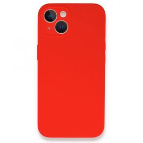 Alan Şanslı iPhone 13 Mini Lansman Legant Kırmızı Silikon Kılıf