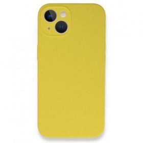 Alan Şanslı iPhone 13 Mini Lansman Legant Sarı Silikon Kılıf