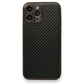 Alan Şanslı iPhone 13 Pro Coco Karbon Siyah Silikon Kılıf
