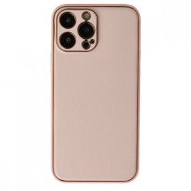 Alan Şanslı iPhone 13 Pro Coco Pudra Deri Silikon Kapak Kılıf