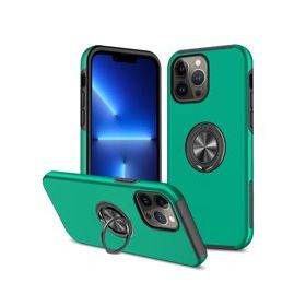 Alan Şanslı iPhone 13 Pro Elit Yüzüklü Kapak Yeşil Kılıf