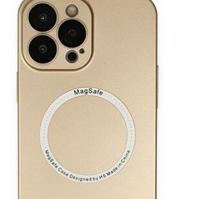 Alan Şanslı iPhone 13 Pro Jack Magneticsafe Lens Gold Silikon Kılıf