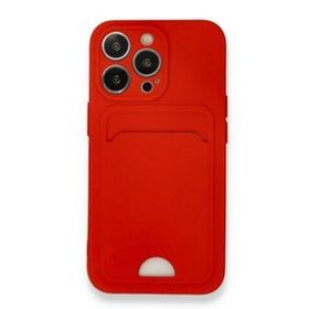 Alan Şanslı iPhone 13 Pro Kelvin Kartvizitli Kırmızı Silikon Kılıf