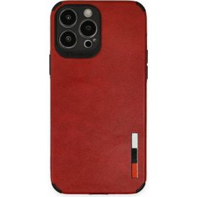 Alan Şanslı iPhone 13 Pro Loop Kırmızı Deri Silikon Kılıf