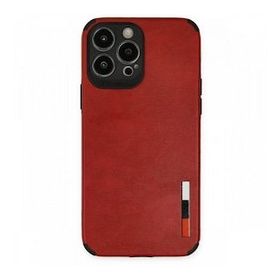 Alan Şanslı iPhone 13 Pro Loop Kırmızı Deri Silikon Kılıf