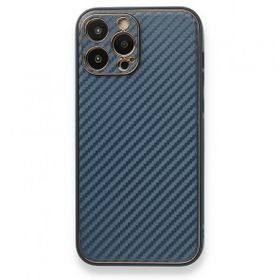 Alan Şanslı iPhone 13 Pro Max Coco Karbon Mavi Silikon Kılıf