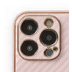 Alan Şanslı iPhone 13 Pro Max Coco Karbon Pembe Silikon Kılıf