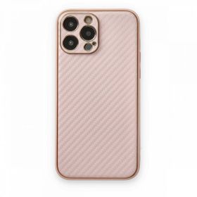 Alan Şanslı iPhone 13 Pro Max Coco Karbon Pembe Silikon Kılıf