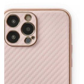 Alan Şanslı iPhone 13 Pro Max Coco Karbon Pembe Silikon Kılıf