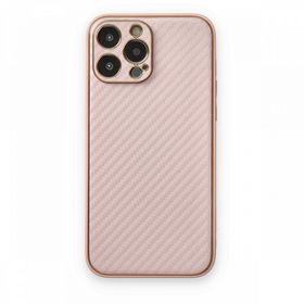 Alan Şanslı iPhone 13 Pro Max Coco Karbon Pembe Silikon Kılıf